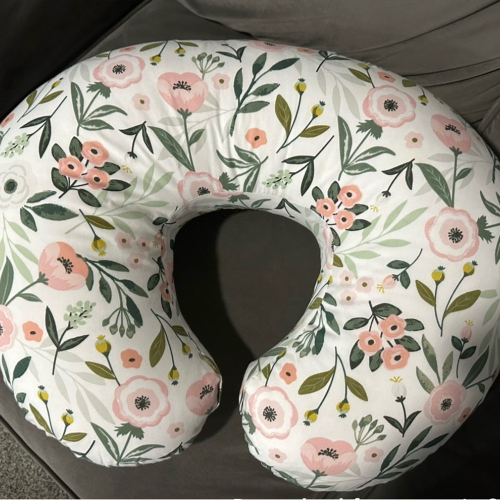 Boppy Floral Pillow with removable cover